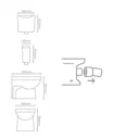 Cooke & Lewis Tyler Back to wall Toilet with Standard close seat