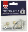 Diall Gold Gold effect Plastic Mirror fixings
