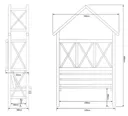 Blooma Cottage Apex Softwood Arbour