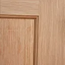 4 panel Oak veneer LH & RH Internal Fire Door, (H)1981mm (W)838mm (T)35mm