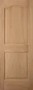 2 panel Arched Oak veneer LH & RH Internal Door, (H)1981mm (W)610mm