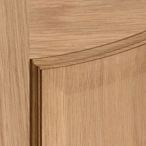 2 panel Arched Oak veneer LH & RH Internal Door, (H)1981mm (W)762mm
