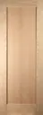 1 panel Shaker Oak veneer LH & RH Internal Door, (H)1981mm (W)686mm