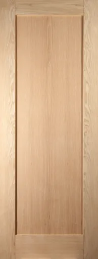 1 panel Shaker Oak veneer LH & RH Internal Door, (H)1981mm (W)610mm