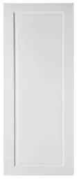 1 panel Shaker Primed White LH & RH Internal Door, (H)1981mm (W)762mm
