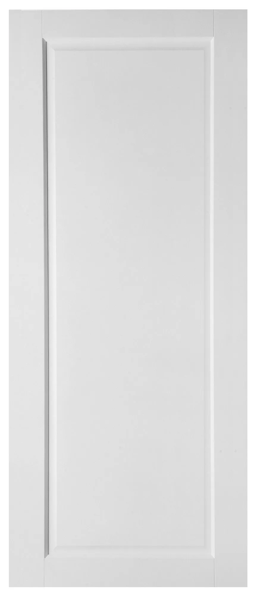 1 panel Shaker Primed White LH & RH Internal Door, (H)1981mm (W)838mm