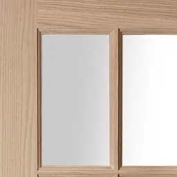 15 Lite Glazed Oak veneer LH & RH Internal Door, (H)2040mm (W)726mm