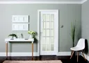 15 Lite Glazed Primed White LH & RH Internal Door, (H)1981mm (W)686mm (T)35mm
