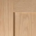 4 panel Shaker Oak veneer LH & RH Internal Door, (H)1981mm (W)762mm (T)35mm