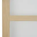 4 panel Glazed Shaker Oak veneer LH & RH Internal Door, (H)1981mm (W)838mm