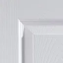 6 panel White Woodgrain effect Internal Door, (H)2040mm (W)726mm (T)40mm