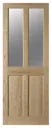 4 panel Glazed Clear pine LH & RH Internal Door, (H)1981mm (W)762mm (T)35mm