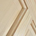 4 panel Clear pine LH & RH Internal Door, (H)2040mm (W)726mm