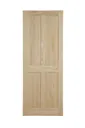 4 panel Clear pine LH & RH Internal Door, (H)2040mm (W)726mm