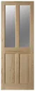 4 panel Glazed Clear pine LH & RH Internal Door, (H)2032mm (W)813mm