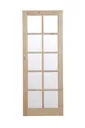 10 Lite Glazed Knotty pine LH & RH Internal Door, (H)1981mm (W)686mm