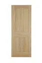 4 panel Clear pine Internal Fire Door, (H)2040mm (W)826mm (T)40mm