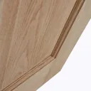 4 panel Oak veneer LH & RH Internal Door, (H)2040mm (W)726mm