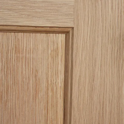 4 panel Oak veneer LH & RH Internal Door, (H)2040mm (W)726mm