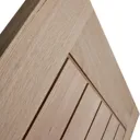 Cottage Oak veneer LH & RH Internal Door, (H)2040mm (W)826mm
