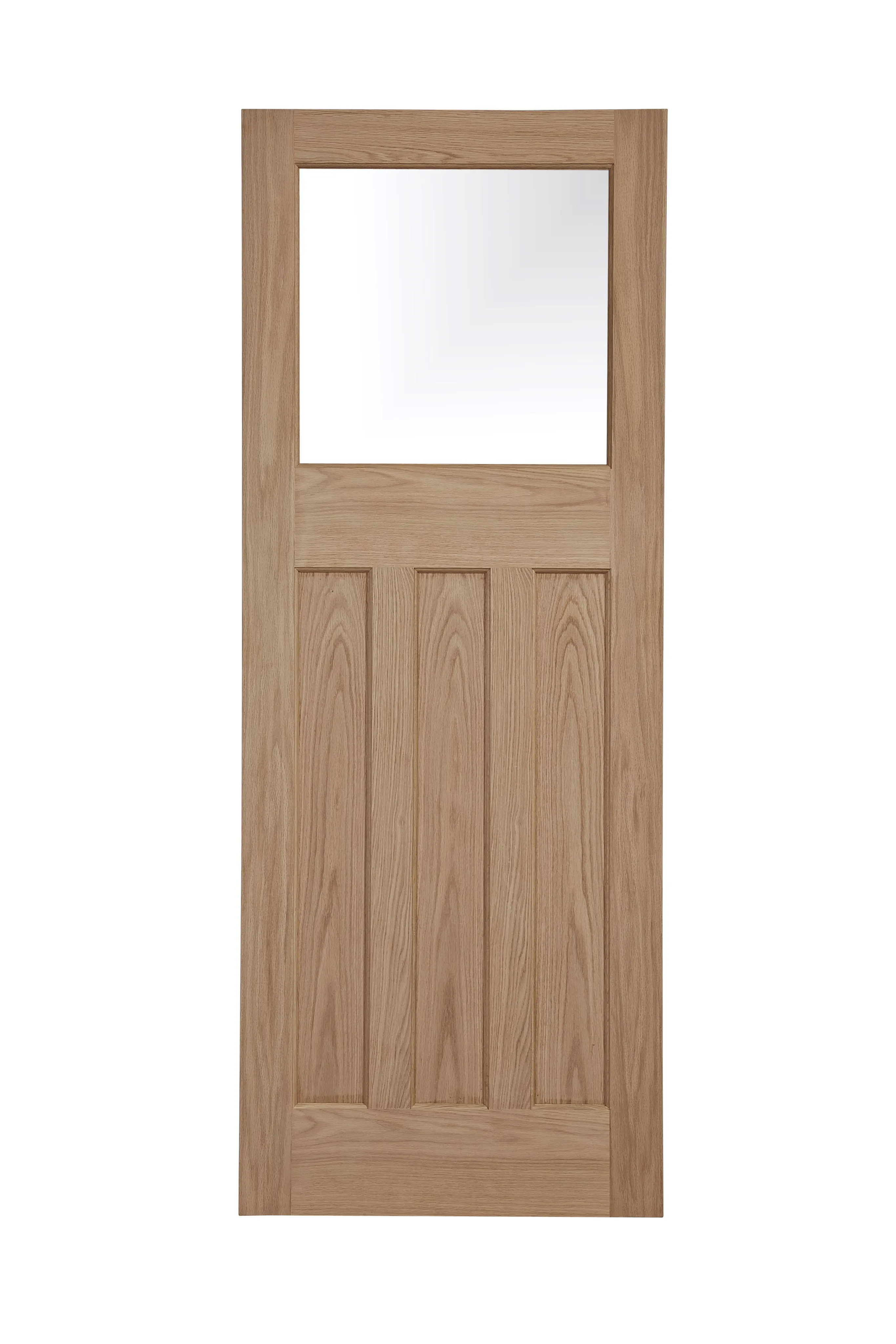 Glazed Traditional Oak veneer LH & RH Internal Door, (H)1981mm (W)686mm