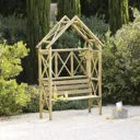Blooma Cottage Softwood Arbour - Assembly service included