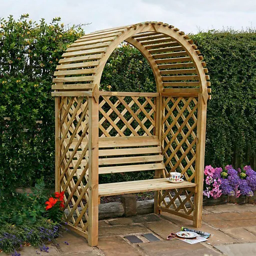 Blooma Chiltern Softwood Arbour - Assembly service included