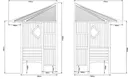 Blooma Elegant Softwood Corner arbour - Assembly service included