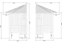 Blooma Solway Softwood Corner arbour - Assembly service included