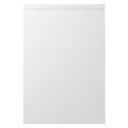 Cooke & Lewis Marletti Gloss White Style: Curved Single door Base Cabinet (W)300mm (H)852mm
