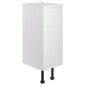 Cooke & Lewis Marletti Gloss White Style: Curved Single door Base Cabinet (W)300mm (H)852mm
