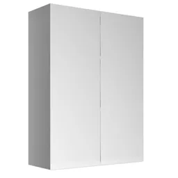 Cooke & Lewis Marletti Gloss White Double Wall Cabinet (W)600mm (H)672mm