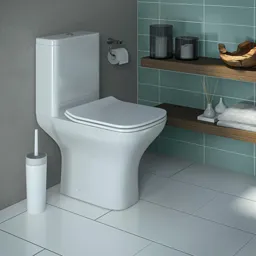 Cooke & Lewis Lanzo Close-coupled Toilet with Soft close seat