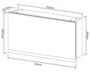 Cooke & Lewis Ardesio Gloss White Mirrored Cabinet (W)750mm (H)400mm