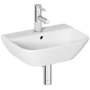 Cooke & Lewis Lanzo Square Wall-mounted Cloakroom Basin (W)45cm