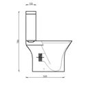 Cooke & Lewis Lanzo White Close-coupled Toilet & full pedestal basin