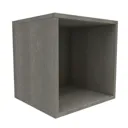 Form Konnect Grey oak effect 1 Cube Shelving unit (H)352mm (W)352mm (D)317mm