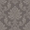 Gold Etch Charcoal Damask Gold effect Embossed Wallpaper