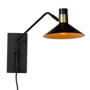 Pepijn wall lamp with a cable and plug