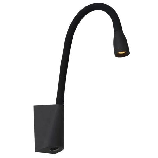 Flexible Galen LED wall light in black