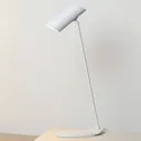 White Hester desk lamp made of metal