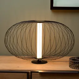 Carbony LED table lamp, black