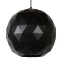 Black pendant lamp Otona made of metal