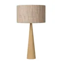 Conos table lamp with a light wood base