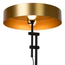 Giada table lamp with a flat lampshade in gold