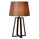 Coffee Lamp table lamp with brown fabric shade