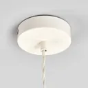 Isla hanging light with metal lampshade, white