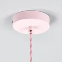 Metal Isla pendant light in rose