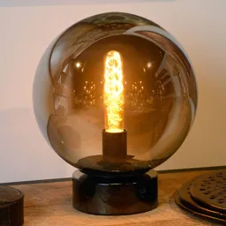 Jorit glass table lamp, spherical, 25 cm