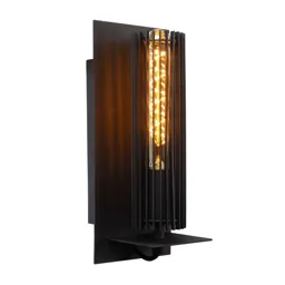 Lionel wall light made of metal in black